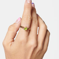Green Love Letter ring