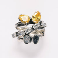 White Gynura ring