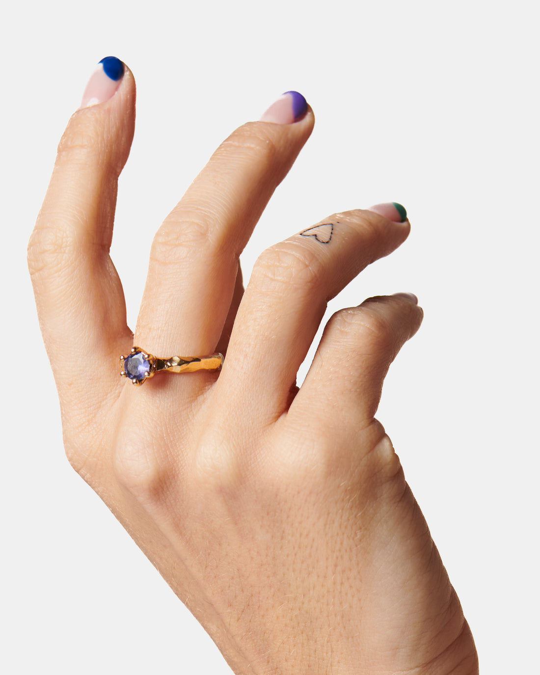Blue Love Letter ring