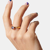 Blue Love Letter ring