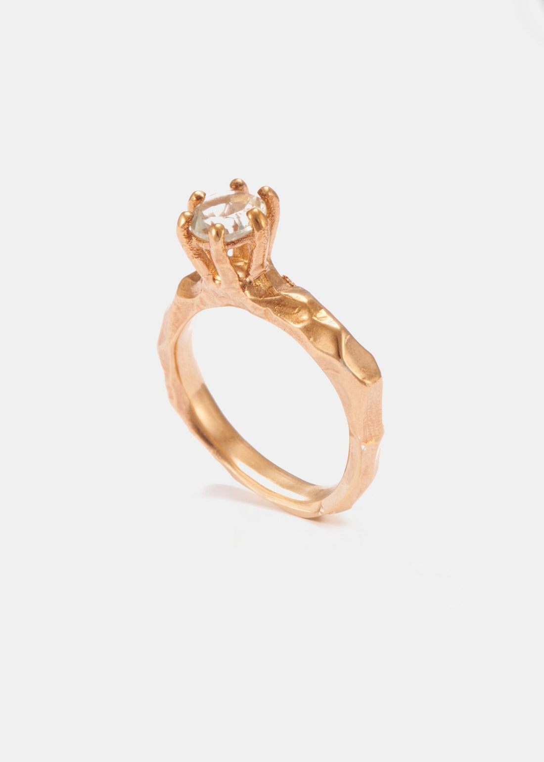 White Love Letter ring