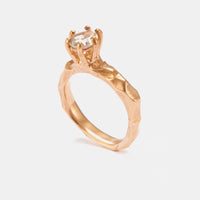 White Love Letter ring