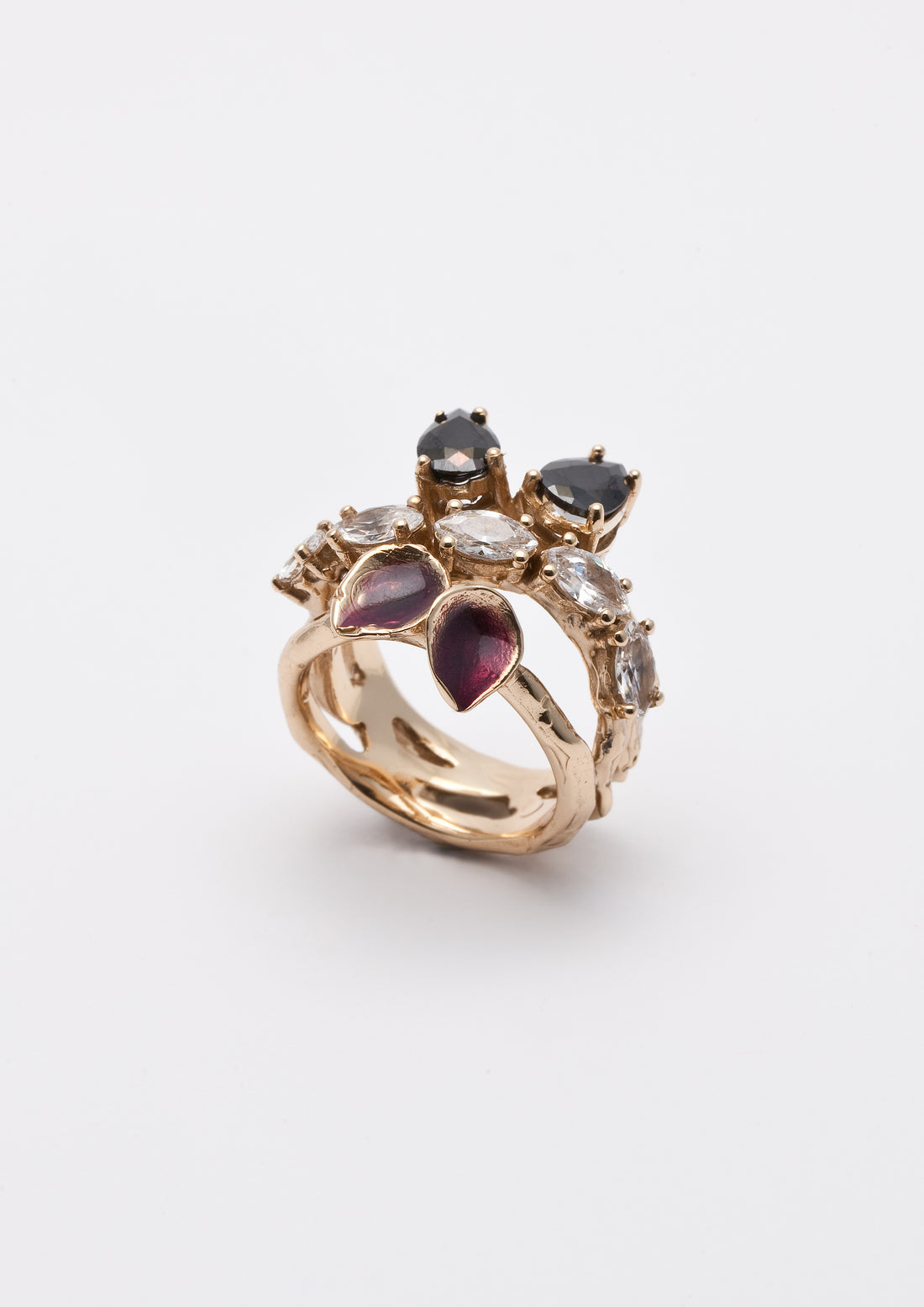 White Grivilea ring